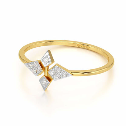 Delicate Dream Silver Ring - Yellow Gold - Image 2