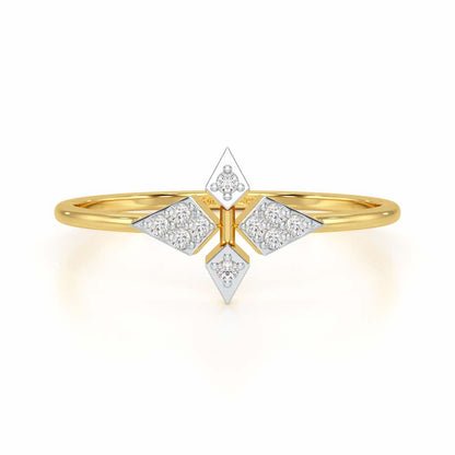 Delicate Dream Silver Ring - Yellow Gold - Image 4