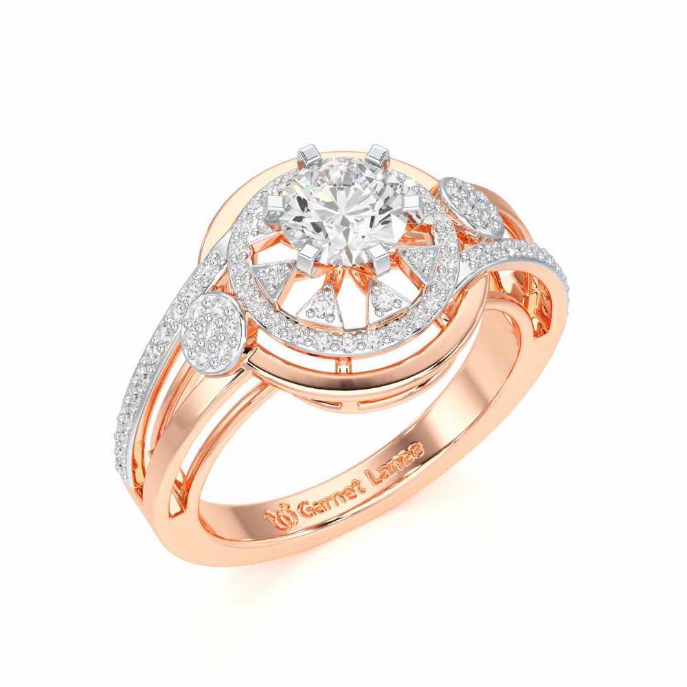 Delicate Luminescence Solitaire Ring - Rose Gold - Image 1