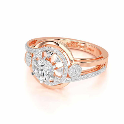 Delicate Luminescence Solitaire Ring - Rose Gold - Image 2