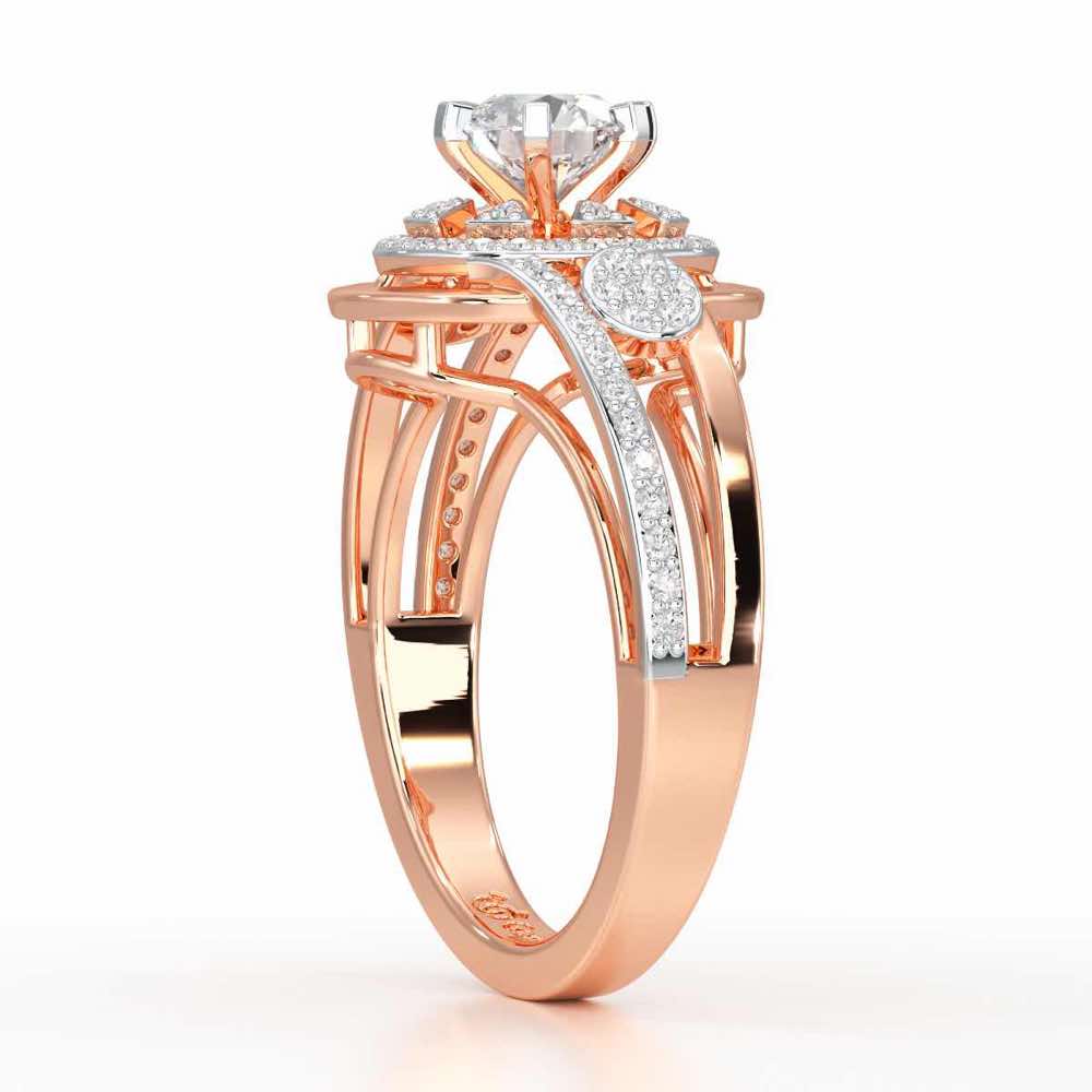Delicate Luminescence Solitaire Ring - Rose Gold - Image 3
