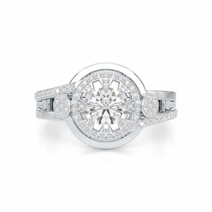 Delicate Luminescence Solitaire Ring - White Gold - Image 4