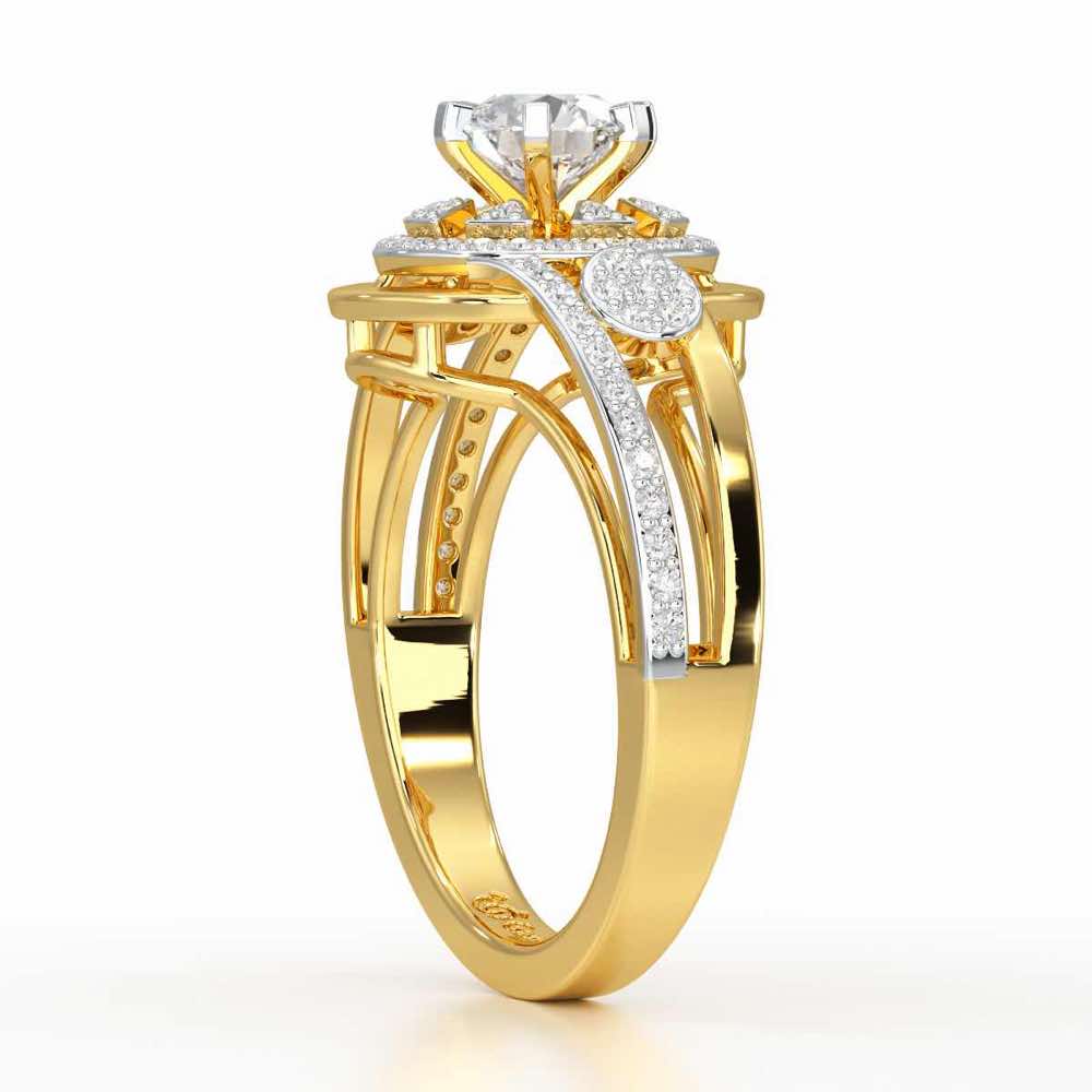 Delicate Luminescence Solitaire Ring - Yellow Gold - Image 3