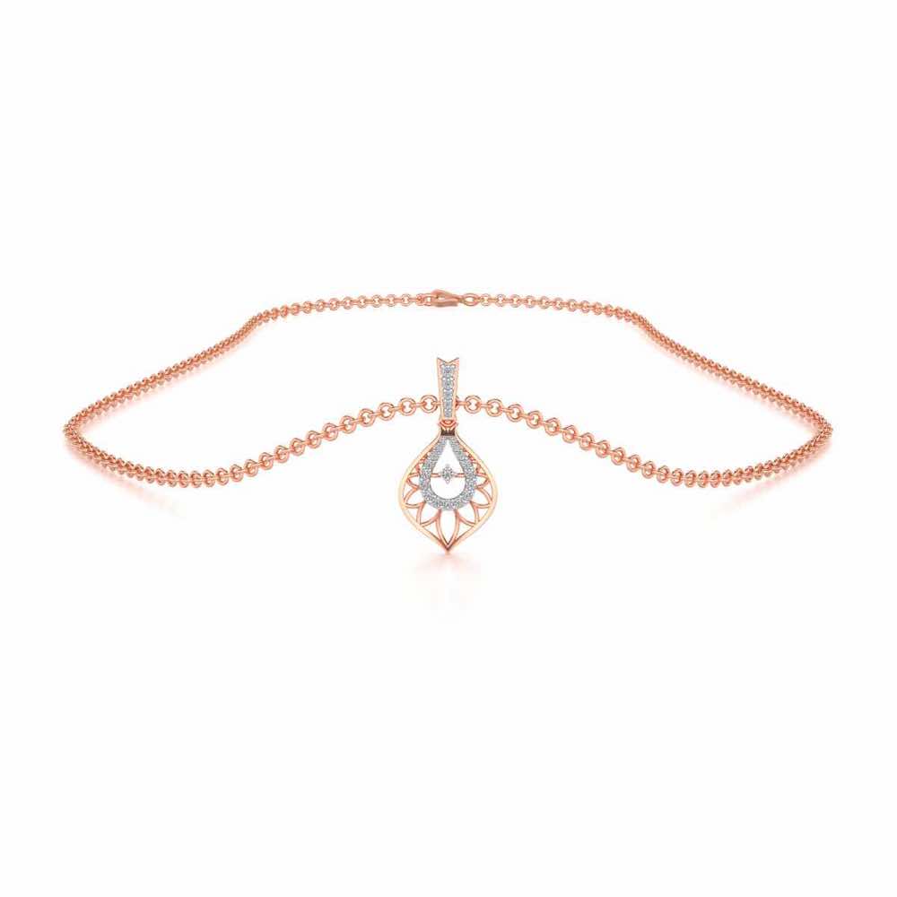 Deluxe Cue Silver Pendant - Rose Gold - Image 3
