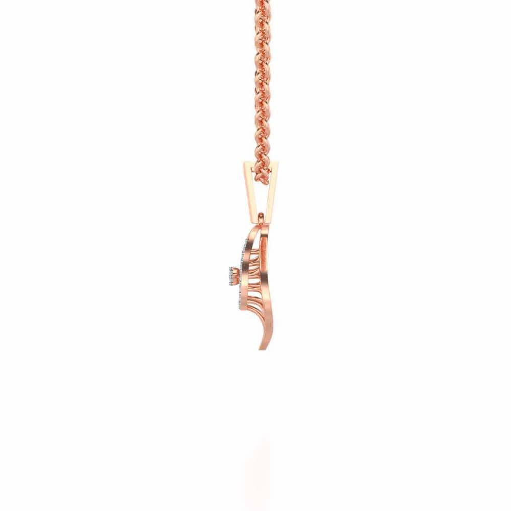 Deluxe Cue Silver Pendant - Rose Gold - Image 4