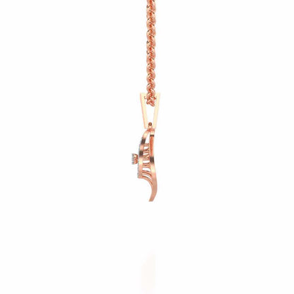Deluxe Cue Silver Pendant - Rose Gold - Image 4