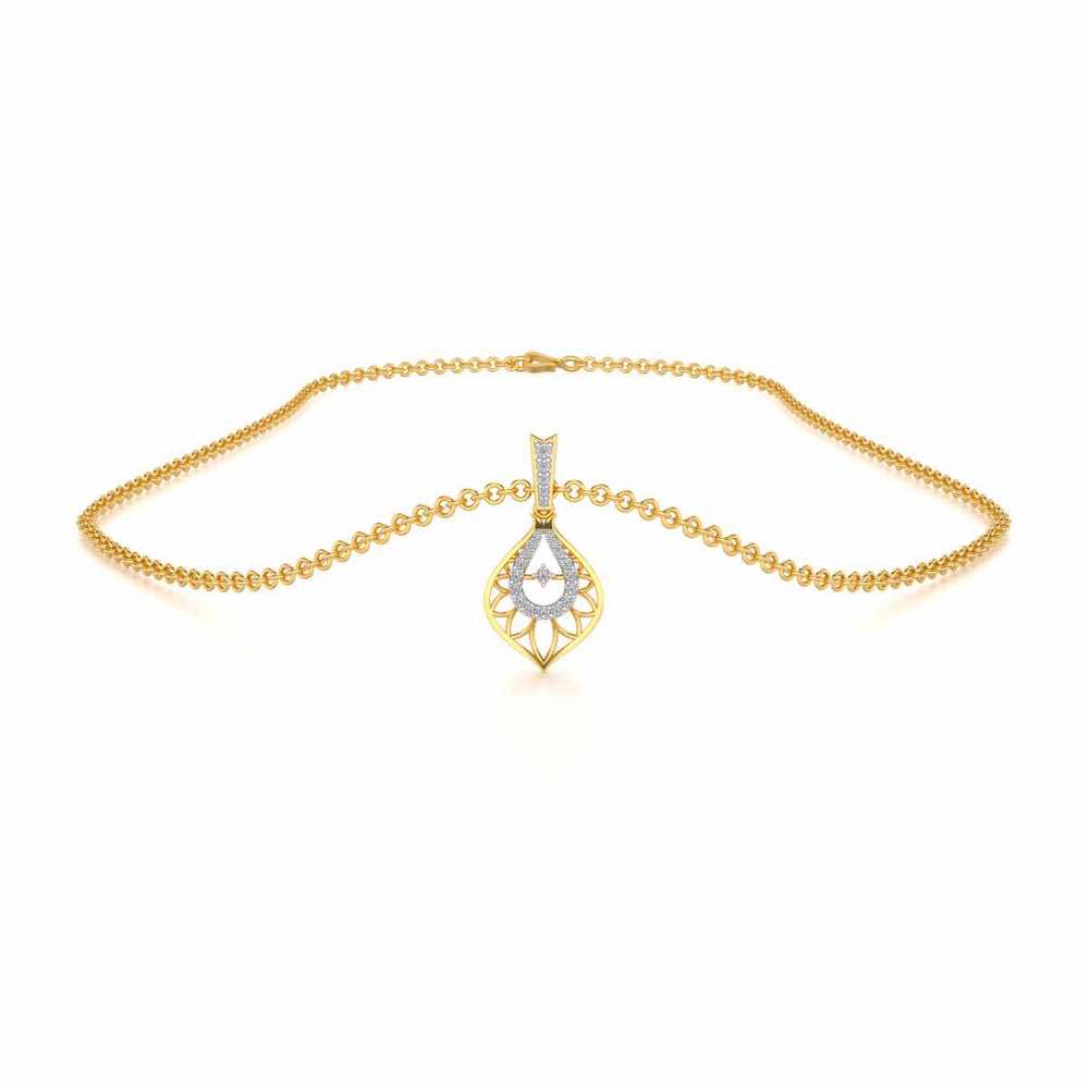 Deluxe Cue Silver Pendant - Yellow Gold - Image 3