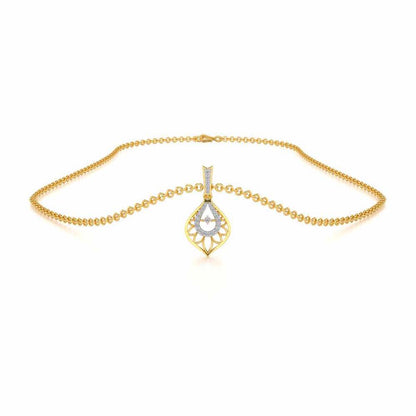 Deluxe Cue Silver Pendant - Yellow Gold - Image 3