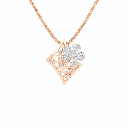 Destiny Gleam Silver Pendant - Rose Gold - Image 1