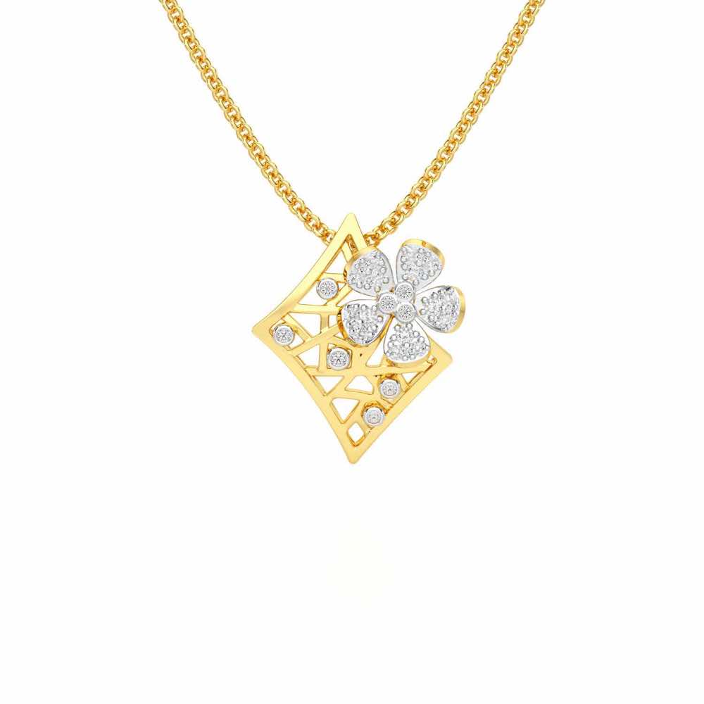 Destiny Gleam Silver Pendant - Yellow Gold - Image 1