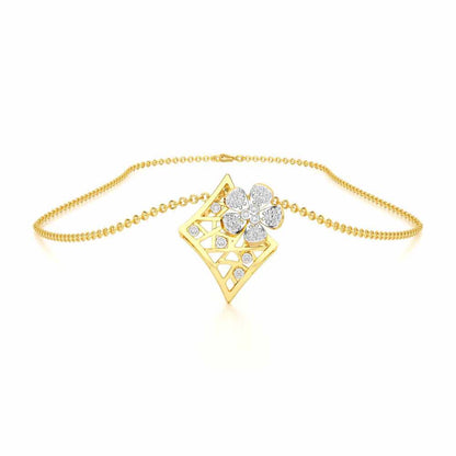 Destiny Gleam Silver Pendant - Yellow Gold - Image 3