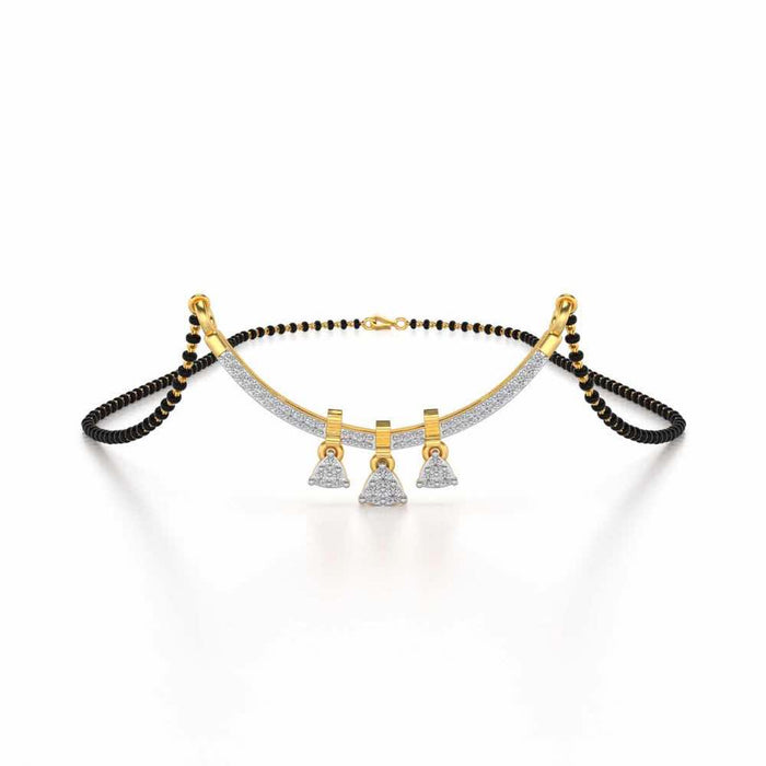 Devavani Silver Mangalsutra - Yellow Gold - Image 1