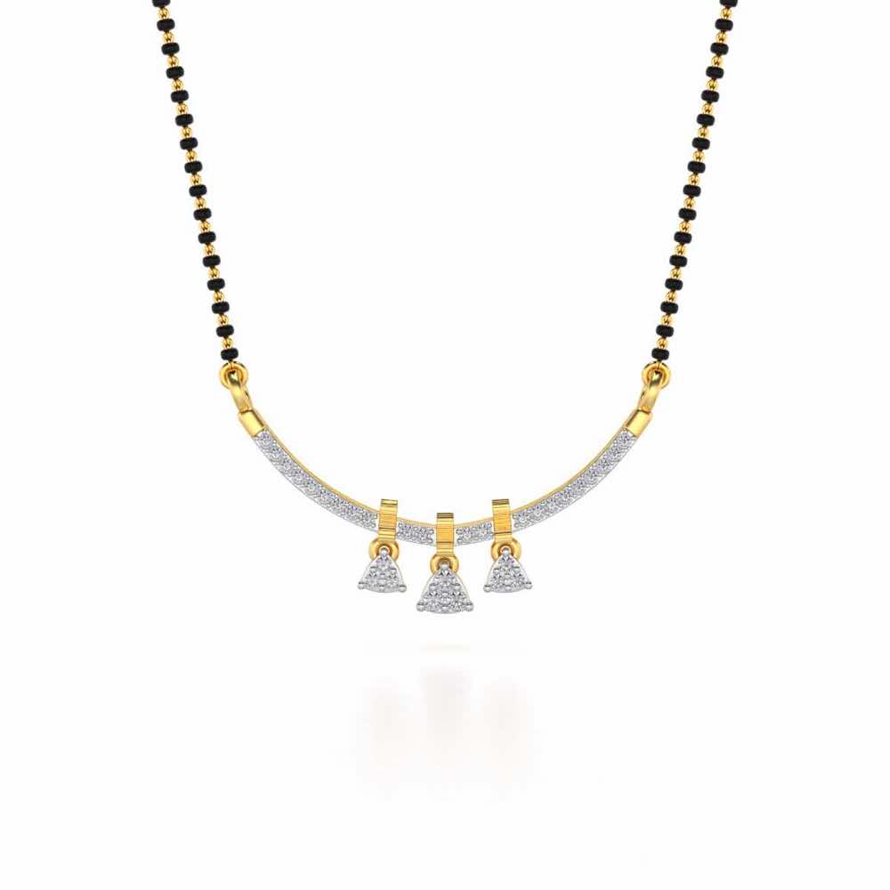 Devavani Silver Mangalsutra - Yellow Gold - Image 3