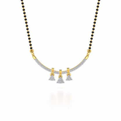 Devavani Silver Mangalsutra - Yellow Gold - Image 3