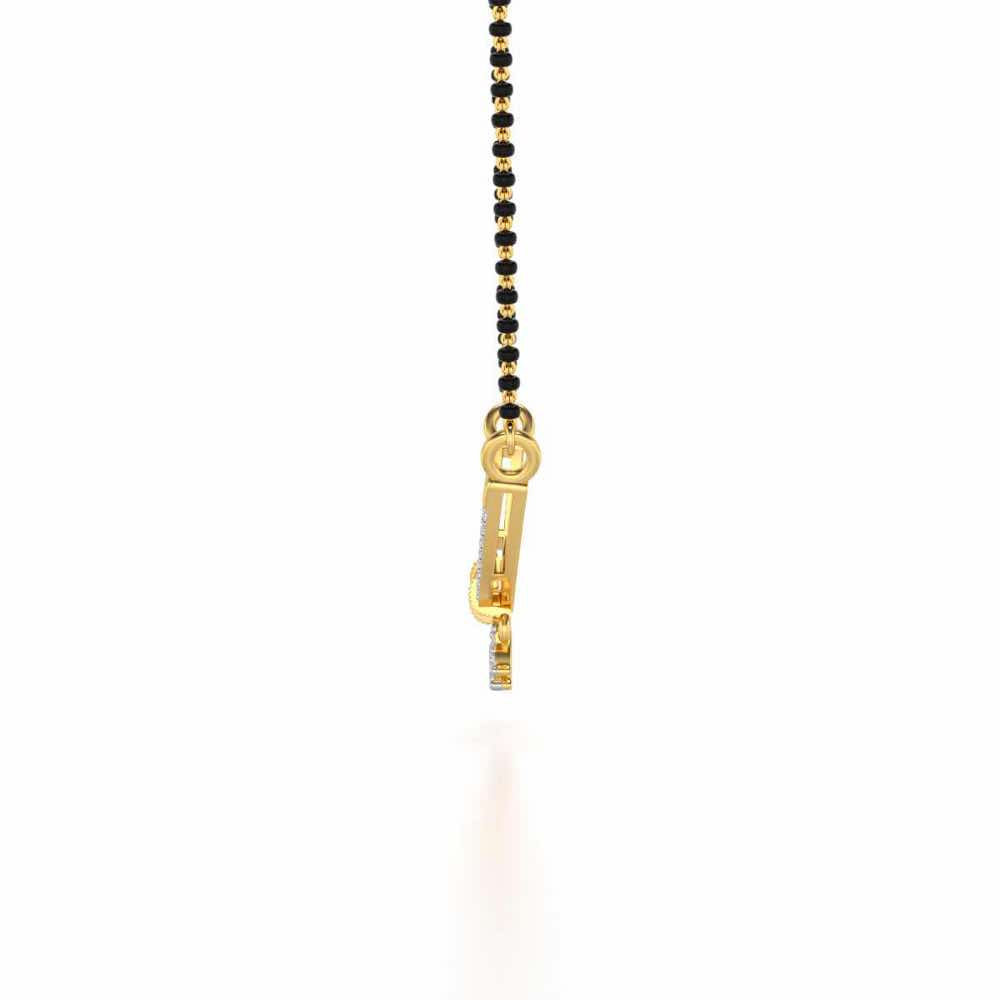 Devavani Silver Mangalsutra - Yellow Gold - Image 4