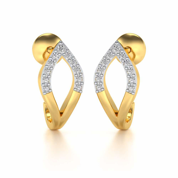 Dew Drips Silver Bali Earrings - Yellow Gold - Image 1