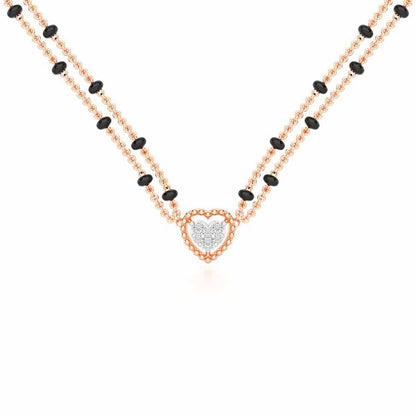 Dhadkan Silver Mangalsutra - Rose Gold - Image 1