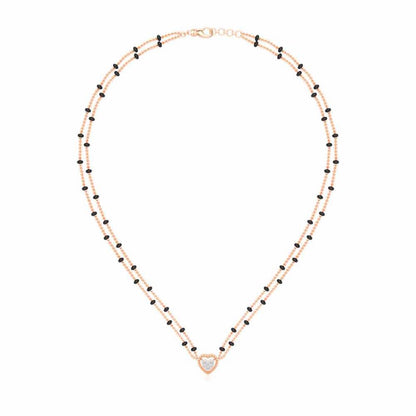 Dhadkan Silver Mangalsutra - Rose Gold - Image 3