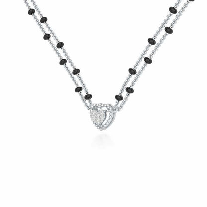 Dhadkan Silver Mangalsutra - White Gold - Image 2