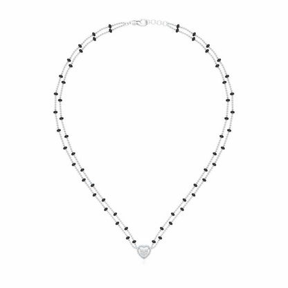 Dhadkan Silver Mangalsutra - White Gold - Image 3