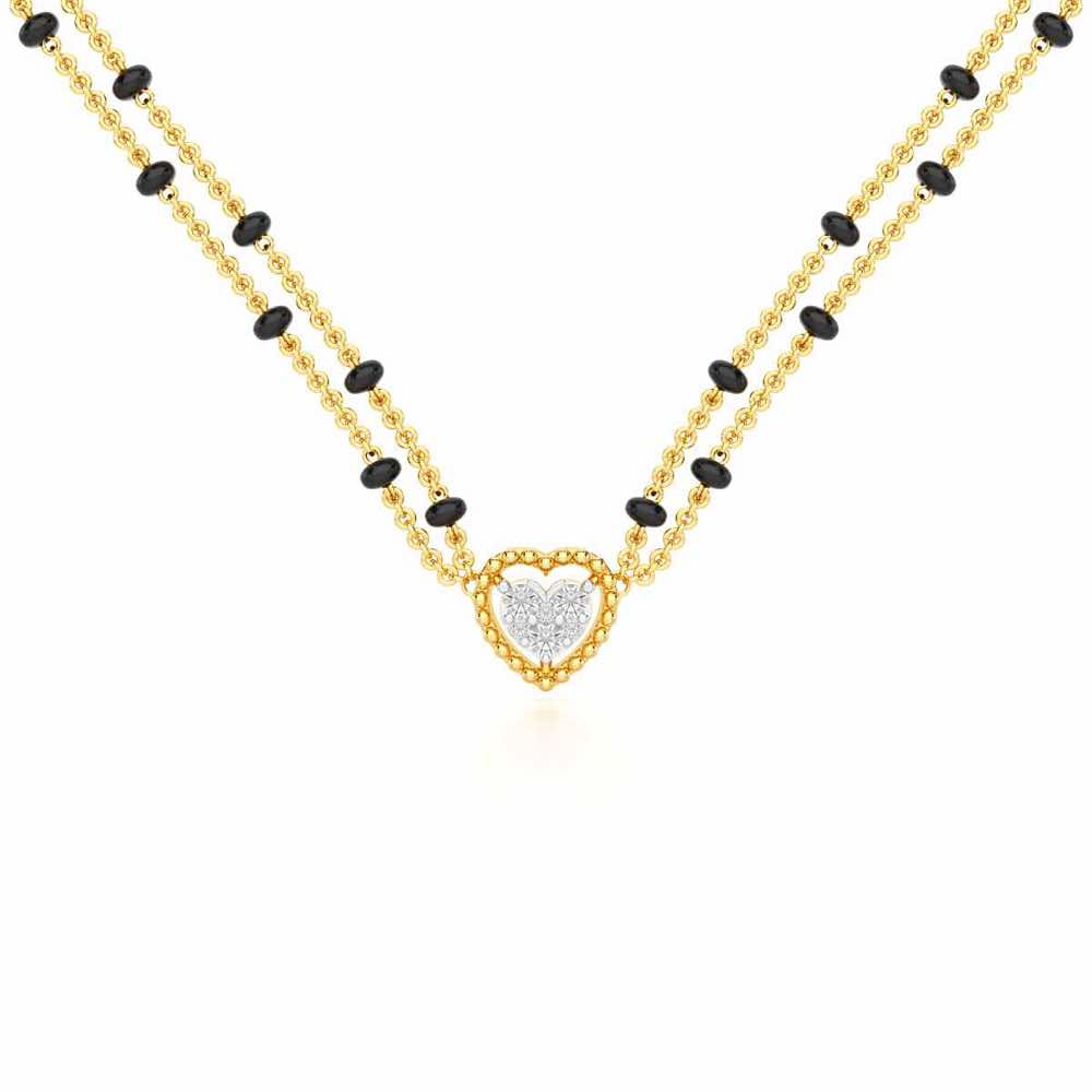 Dhadkan Silver Mangalsutra - Yellow Gold - Image 1