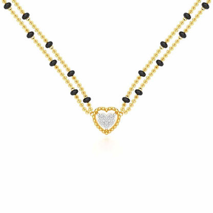 Dhadkan Silver Mangalsutra - Yellow Gold - Image 1