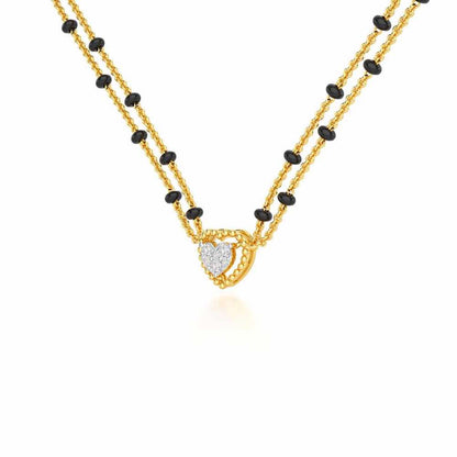 Dhadkan Silver Mangalsutra - Yellow Gold - Image 2