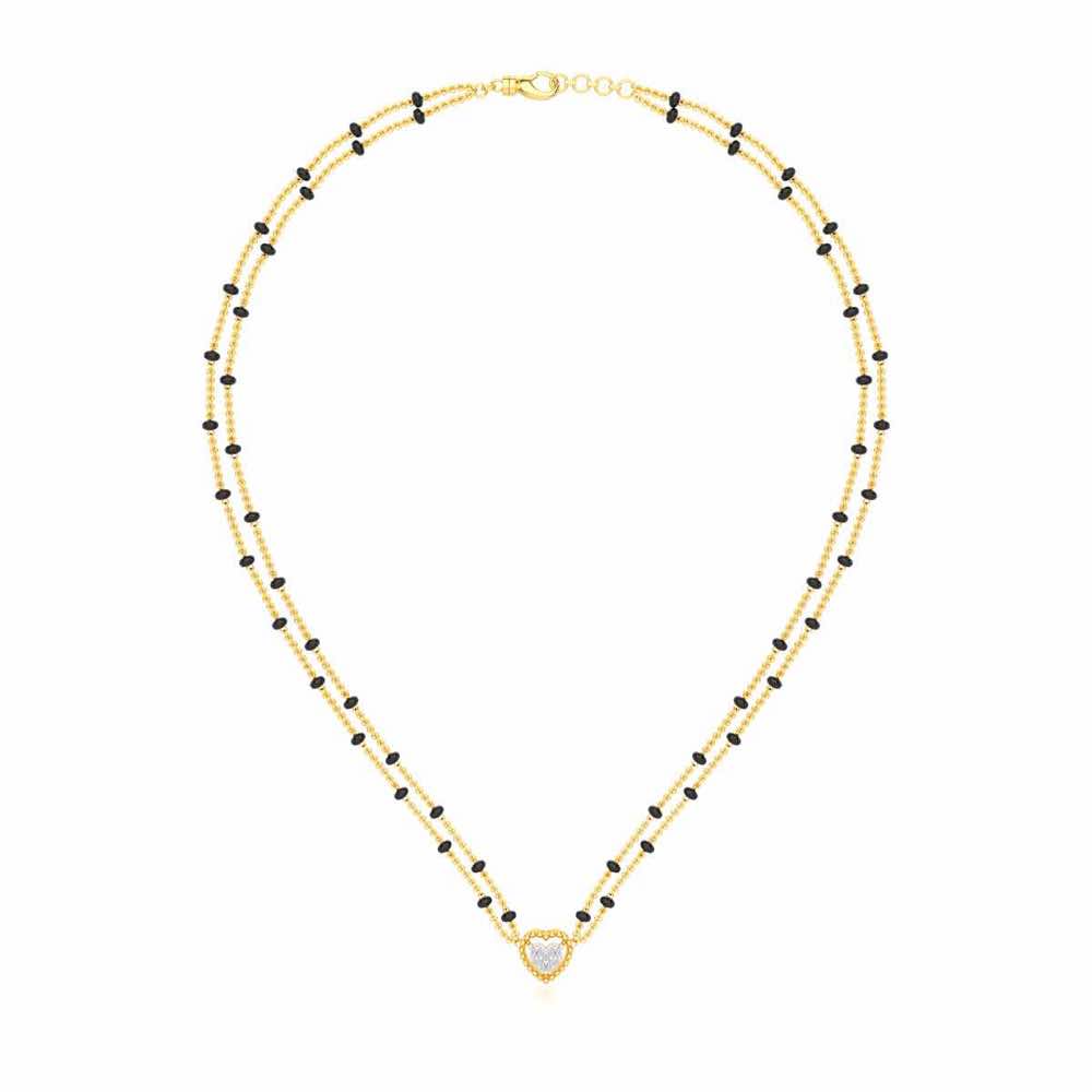 Dhadkan Silver Mangalsutra - Yellow Gold - Image 3