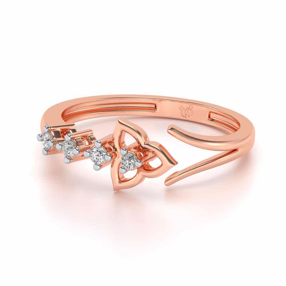 Dhriti Silver Ring - Rose Gold - Image 2