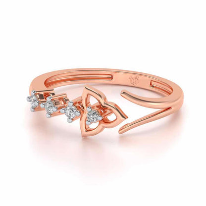 Dhriti Silver Ring - Rose Gold - Image 2