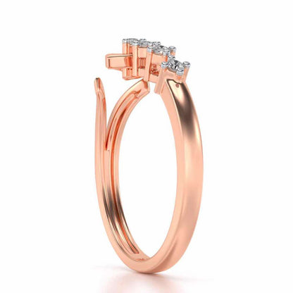 Dhriti Silver Ring - Rose Gold - Image 3