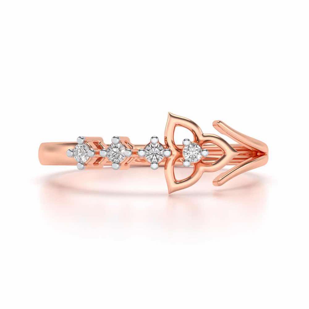 Dhriti Silver Ring - Rose Gold - Image 4
