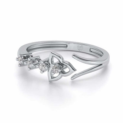 Dhriti Silver Ring - White Gold - Image 2