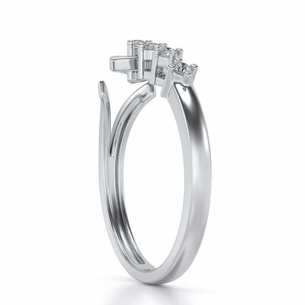 Dhriti Silver Ring - White Gold - Image 3