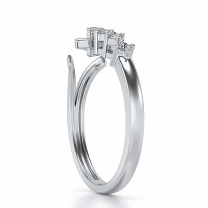 Dhriti Silver Ring - White Gold - Image 3