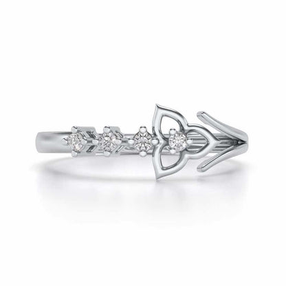 Dhriti Silver Ring - White Gold - Image 4