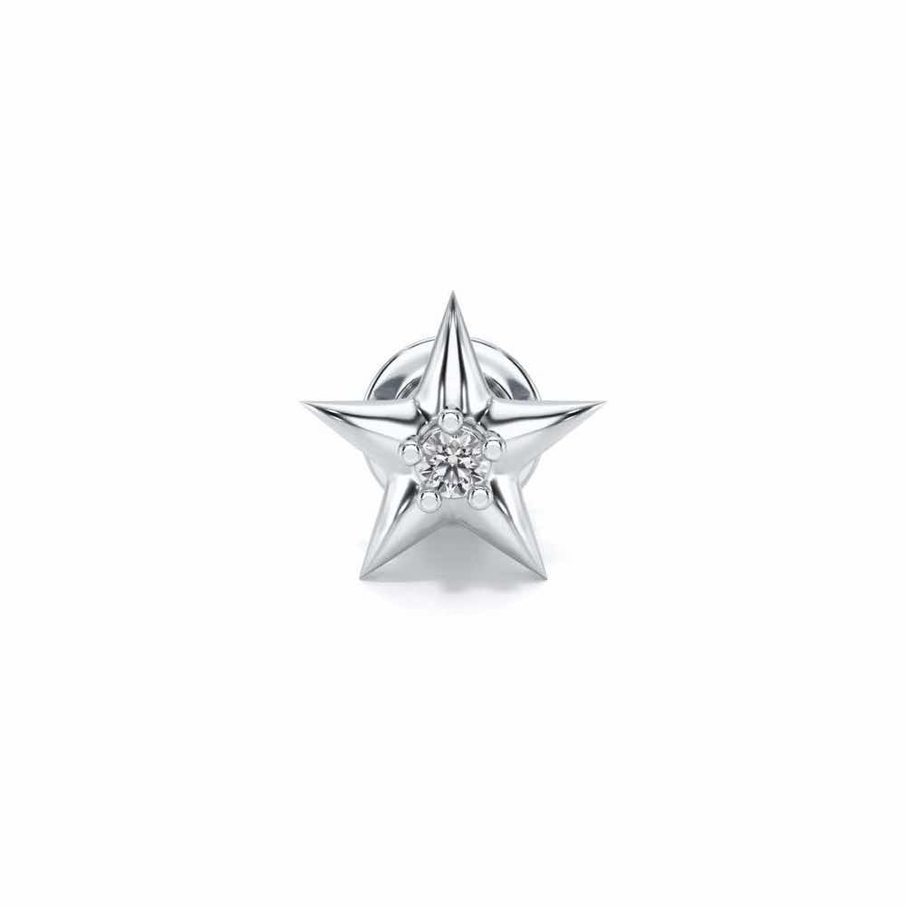 Dhruv Silver Watch Pin - White Gold - Image 2