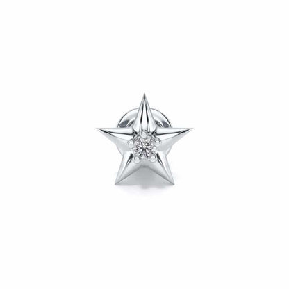 Dhruv Silver Watch Pin - White Gold - Image 2