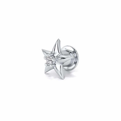Dhruv Silver Watch Pin - White Gold - Image 3