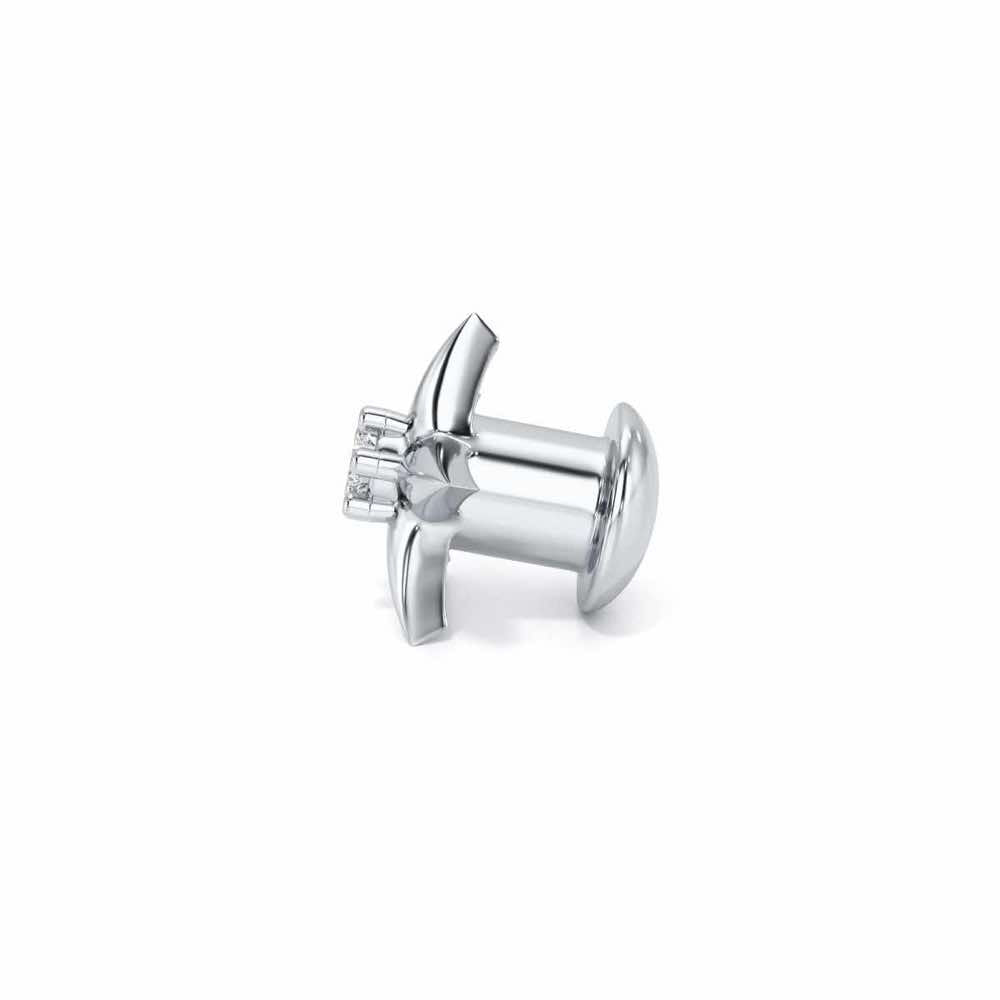 Dhruv Silver Watch Pin - White Gold - Image 4