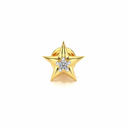 Dhruv Silver Watch Pin - Yellow Gold - Image 2