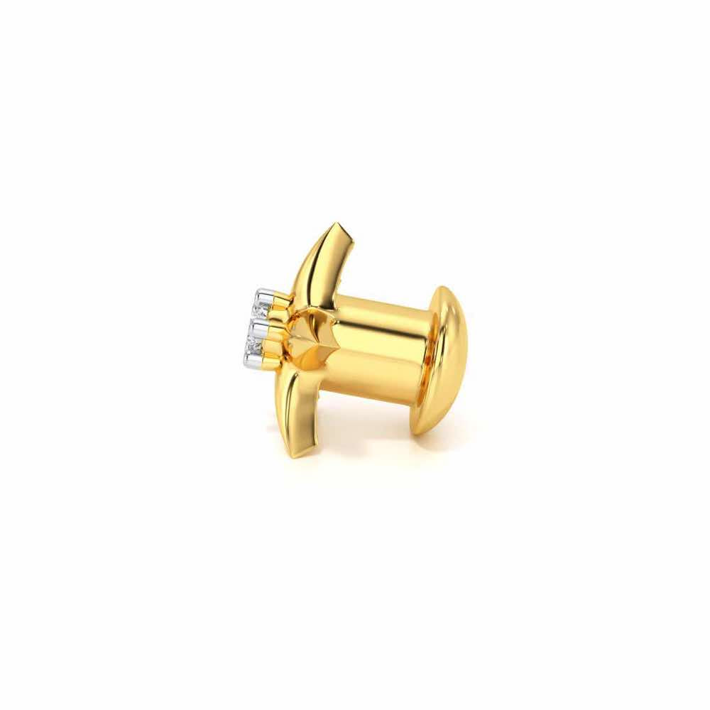 Dhruv Silver Watch Pin - Yellow Gold - Image 4