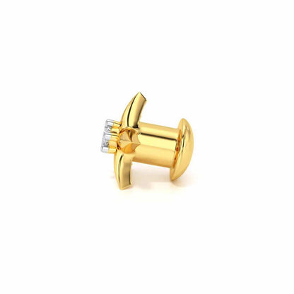Dhruv Silver Watch Pin - Yellow Gold - Image 4