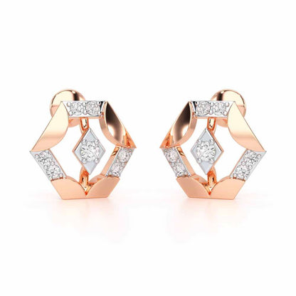 Silver Darlings Silver Earrings - Rose Gold - Image 1