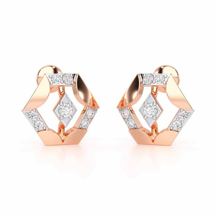 Silver Darlings Silver Earrings - Rose Gold - Image 1