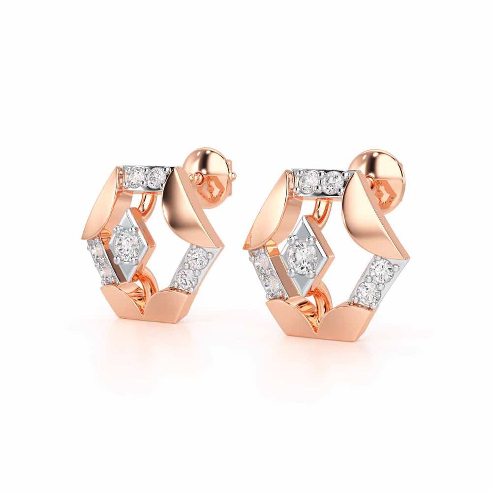 Silver Darlings Silver Earrings - Rose Gold - Image 3