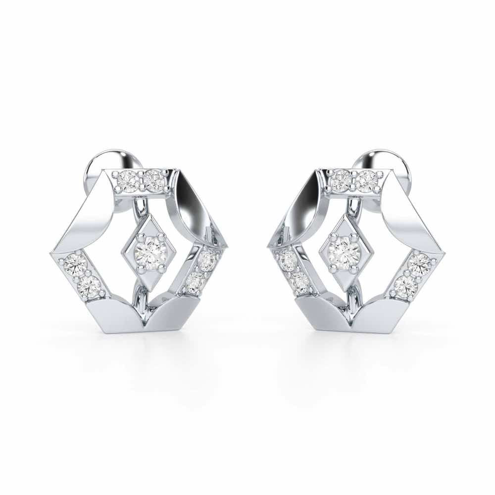 Silver Darlings Silver Earrings - White Gold - Image 1