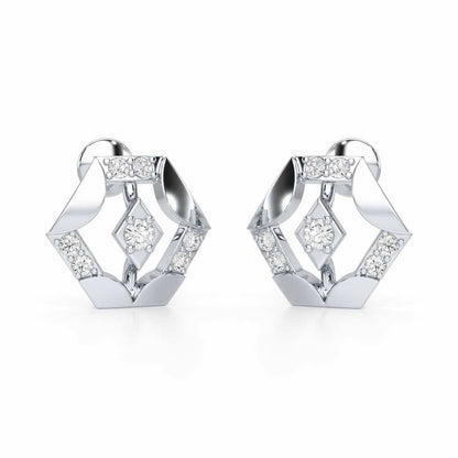 Silver Darlings Silver Earrings - White Gold - Image 1