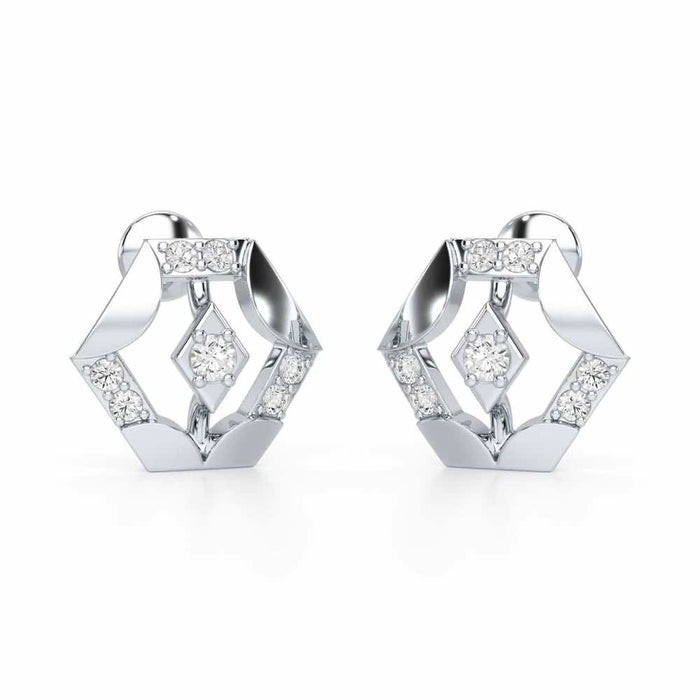 Silver Darlings Silver Earrings - White Gold - Image 1