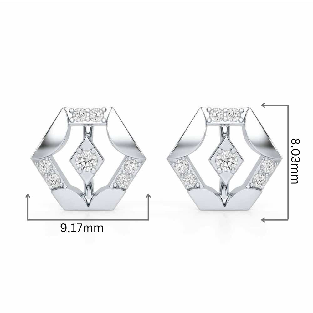 Silver Darlings Silver Earrings - White Gold - Image 2